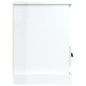 vidaXL Mobile Porta TV Bianco Lucido 100x35x50 cm in Legno Multistrato vidaXL Mobile Porta TV Bianco Lucido 100x35x50 cm in Legno Multistrato