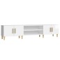 vidaXL Mobile Porta TV Bianco Lucido 180x31,5x40 cm Legno Multistrato vidaXL Mobile Porta TV Bianco Lucido 180x31,5x40 cm Legno Multistrato
