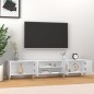 vidaXL Mobile Porta TV Bianco Lucido 180x31,5x40 cm Legno Multistrato vidaXL Mobile Porta TV Bianco Lucido 180x31,5x40 cm Legno Multistrato