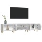 vidaXL Mobile Porta TV Bianco Lucido 180x31,5x40 cm Legno Multistrato vidaXL Mobile Porta TV Bianco Lucido 180x31,5x40 cm Legno Multistrato