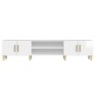 vidaXL Mobile Porta TV Bianco Lucido 180x31,5x40 cm Legno Multistrato vidaXL Mobile Porta TV Bianco Lucido 180x31,5x40 cm Legno Multistrato