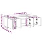 vidaXL Mobile Porta TV Rovere Sonoma 120x30x40,5 cm in Truciolato vidaXL Mobile Porta TV Rovere Sonoma 120x30x40,5 cm in Truciolato