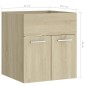 Mobile Sottolavabo Rovere Sonoma 41x38,5x46 cm in Truciolato Mobile Sottolavabo Rovere Sonoma 41x38,5x46 cm in Truciolato
