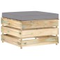 vidaXL Set Salotto da Giardino con Cuscini 12pz Legno Impregnato Verde