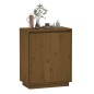 Credenza Marrone Miele 60x34x75 cm in Legno Massello di Pino