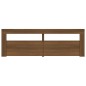 vidaXL Mobile Porta TV con Luci LED Rovere Marrone 120x35x40 cm vidaXL Mobile Porta TV con Luci LED Rovere Marrone 120x35x40 cm