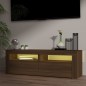 vidaXL Mobile Porta TV con Luci LED Rovere Marrone 120x35x40 cm vidaXL Mobile Porta TV con Luci LED Rovere Marrone 120x35x40 cm