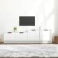 vidaXL Mobile Porta TV Bianco 158,5x36x45 cm in Legno Multistrato vidaXL Mobile Porta TV Bianco 158,5x36x45 cm in Legno Multistrato