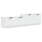 vidaXL Mobile Porta TV Bianco 158,5x36x45 cm in Legno Multistrato vidaXL Mobile Porta TV Bianco 158,5x36x45 cm in Legno Multistrato