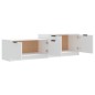 vidaXL Mobile Porta TV Bianco 158,5x36x45 cm in Legno Multistrato vidaXL Mobile Porta TV Bianco 158,5x36x45 cm in Legno Multistrato