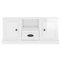 vidaXL Mobile Porta TV Bianco Lucido 100x35,5x45 cm Legno Multistrato vidaXL Mobile Porta TV Bianco Lucido 100x35,5x45 cm Legno Multistrato