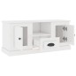 vidaXL Mobile Porta TV Bianco Lucido 100x35,5x45 cm Legno Multistrato vidaXL Mobile Porta TV Bianco Lucido 100x35,5x45 cm Legno Multistrato