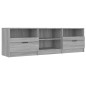 vidaXL Mobile TV Grigio Sonoma 150x33,5x45 cm in Legno Ingegnerizzato vidaXL Mobile TV Grigio Sonoma 150x33,5x45 cm in Legno Ingegnerizzato
