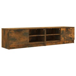 vidaXL Mobili TV 2 pz Rovere Fumo 80x35x36,5 cm in Legno Multistrato