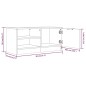 vidaXL Mobili TV 2 pz Rovere Fumo 80x35x36,5 cm in Legno Multistrato vidaXL Mobili TV 2 pz Rovere Fumo 80x35x36,5 cm in Legno Multistrato
