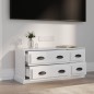 vidaXL Mobile Porta TV Bianco Lucido 100x35,5x45 cm Legno Multistrato vidaXL Mobile Porta TV Bianco Lucido 100x35,5x45 cm Legno Multistrato