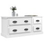 vidaXL Mobile Porta TV Bianco Lucido 100x35,5x45 cm Legno Multistrato vidaXL Mobile Porta TV Bianco Lucido 100x35,5x45 cm Legno Multistrato