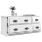 vidaXL Mobile Porta TV Bianco Lucido 100x35,5x45 cm Legno Multistrato vidaXL Mobile Porta TV Bianco Lucido 100x35,5x45 cm Legno Multistrato