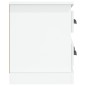 vidaXL Mobile Porta TV Bianco Lucido 100x35,5x45 cm Legno Multistrato vidaXL Mobile Porta TV Bianco Lucido 100x35,5x45 cm Legno Multistrato