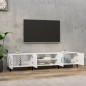vidaXL Mobile Porta TV Bianco Lucido 180x31,5x40 cm Legno Multistrato vidaXL Mobile Porta TV Bianco Lucido 180x31,5x40 cm Legno Multistrato