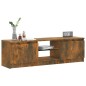 vidaXL Mobile Porta TV con Luci LED Rovere Fumo 120x30x35,5 cm vidaXL Mobile Porta TV con Luci LED Rovere Fumo 120x30x35,5 cm