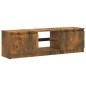 vidaXL Mobile Porta TV con Luci LED Rovere Fumo 120x30x35,5 cm vidaXL Mobile Porta TV con Luci LED Rovere Fumo 120x30x35,5 cm