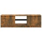 vidaXL Mobile Porta TV con Luci LED Rovere Fumo 120x30x35,5 cm vidaXL Mobile Porta TV con Luci LED Rovere Fumo 120x30x35,5 cm