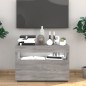 vidaXL Mobile Porta TV con Luci LED Grigio Sonoma 60x35x40 cm vidaXL Mobile Porta TV con Luci LED Grigio Sonoma 60x35x40 cm