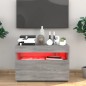 vidaXL Mobile Porta TV con Luci LED Grigio Sonoma 60x35x40 cm vidaXL Mobile Porta TV con Luci LED Grigio Sonoma 60x35x40 cm