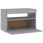 vidaXL Mobile Porta TV con Luci LED Grigio Sonoma 60x35x40 cm vidaXL Mobile Porta TV con Luci LED Grigio Sonoma 60x35x40 cm