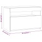 vidaXL Mobile Porta TV con Luci LED Grigio Sonoma 60x35x40 cm vidaXL Mobile Porta TV con Luci LED Grigio Sonoma 60x35x40 cm