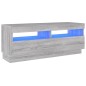 vidaXL Mobile Porta TV con Luci LED Grigio Sonoma 100x35x40 cm vidaXL Mobile Porta TV con Luci LED Grigio Sonoma 100x35x40 cm