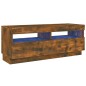 vidaXL Mobile Porta TV con Luci LED Rovere Fumo 100x35x40 cm vidaXL Mobile Porta TV con Luci LED Rovere Fumo 100x35x40 cm