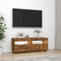 vidaXL Mobile Porta TV con Luci LED Rovere Fumo 100x35x40 cm vidaXL Mobile Porta TV con Luci LED Rovere Fumo 100x35x40 cm