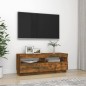 vidaXL Mobile Porta TV con Luci LED Rovere Fumo 100x35x40 cm vidaXL Mobile Porta TV con Luci LED Rovere Fumo 100x35x40 cm