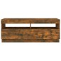 vidaXL Mobile Porta TV con Luci LED Rovere Fumo 100x35x40 cm vidaXL Mobile Porta TV con Luci LED Rovere Fumo 100x35x40 cm