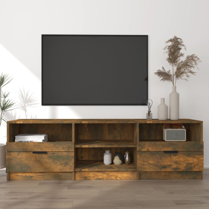 vidaXL Mobile TV Rovere Fumo 150x33,5x45 cm in Legno Ingegnerizzato vidaXL Mobile TV Rovere Fumo 150x33,5x45 cm in Legno Ingegnerizzato