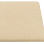 Pannelli Murali 12 pz Crema 60x30 cm in Tessuto 2,16 m² Pannelli Murali 12 pz Crema 60x30 cm in Tessuto 2,16 m²
