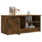 vidaXL Mobile TV Rovere Fumo 80x35x36,5 cm in Legno Multistrato vidaXL Mobile TV Rovere Fumo 80x35x36,5 cm in Legno Multistrato