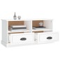 vidaXL Mobile Porta TV Bianco Lucido 93x35,5x45 cm Legno Multistrato vidaXL Mobile Porta TV Bianco Lucido 93x35,5x45 cm Legno Multistrato