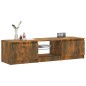 vidaXL Mobile Porta TV con Luci LED Rovere Fumo 140x40x35,5 cm vidaXL Mobile Porta TV con Luci LED Rovere Fumo 140x40x35,5 cm