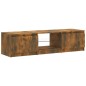 vidaXL Mobile Porta TV con Luci LED Rovere Fumo 140x40x35,5 cm vidaXL Mobile Porta TV con Luci LED Rovere Fumo 140x40x35,5 cm