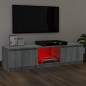 vidaXL Mobile Porta TV con Luci LED Grigio Sonoma 140x40x35,5 cm vidaXL Mobile Porta TV con Luci LED Grigio Sonoma 140x40x35,5 cm