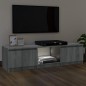 vidaXL Mobile Porta TV con Luci LED Grigio Sonoma 140x40x35,5 cm vidaXL Mobile Porta TV con Luci LED Grigio Sonoma 140x40x35,5 cm