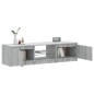 vidaXL Mobile Porta TV con Luci LED Grigio Sonoma 140x40x35,5 cm vidaXL Mobile Porta TV con Luci LED Grigio Sonoma 140x40x35,5 cm