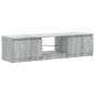 vidaXL Mobile Porta TV con Luci LED Grigio Sonoma 140x40x35,5 cm vidaXL Mobile Porta TV con Luci LED Grigio Sonoma 140x40x35,5 cm