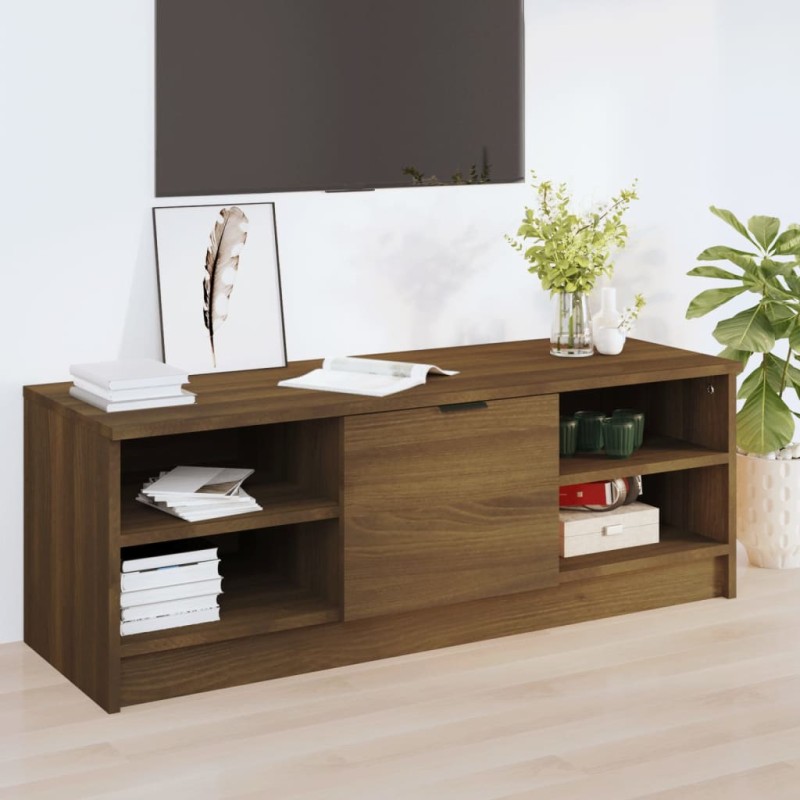 vidaXL Mobile TV Rovere Marrone 102x35,5x36,5 cm in Legno Multistrato vidaXL Mobile TV Rovere Marrone 102x35,5x36,5 cm in Legno Multistrato