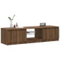 vidaXL Mobile Porta TV con Luci LED rovere marrone 140x40x35,5 cm vidaXL Mobile Porta TV con Luci LED rovere marrone 140x40x35,5 cm