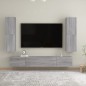 vidaXL Mobile Porta TV a Parete Grigio Sonoma 30,5x30x110 cm vidaXL Mobile Porta TV a Parete Grigio Sonoma 30,5x30x110 cm