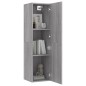 vidaXL Mobile Porta TV a Parete Grigio Sonoma 30,5x30x110 cm vidaXL Mobile Porta TV a Parete Grigio Sonoma 30,5x30x110 cm